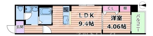 城北公園通駅 徒歩5分 3階の物件間取画像